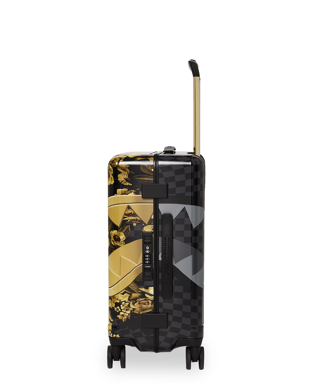GOLD FLORAL RMX CARRY-ON HARD LUGGAGE