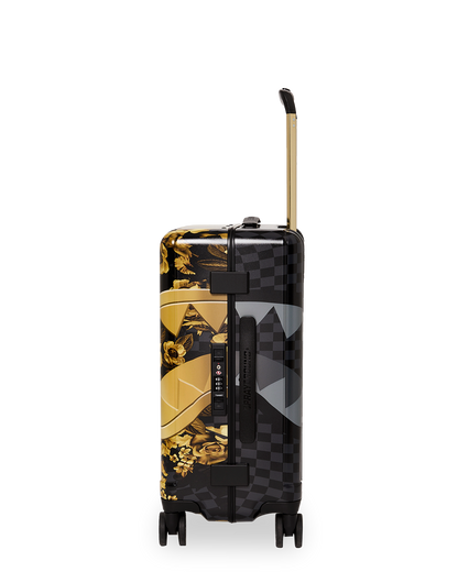 GOLD FLORAL RMX CARRY-ON HARD LUGGAGE