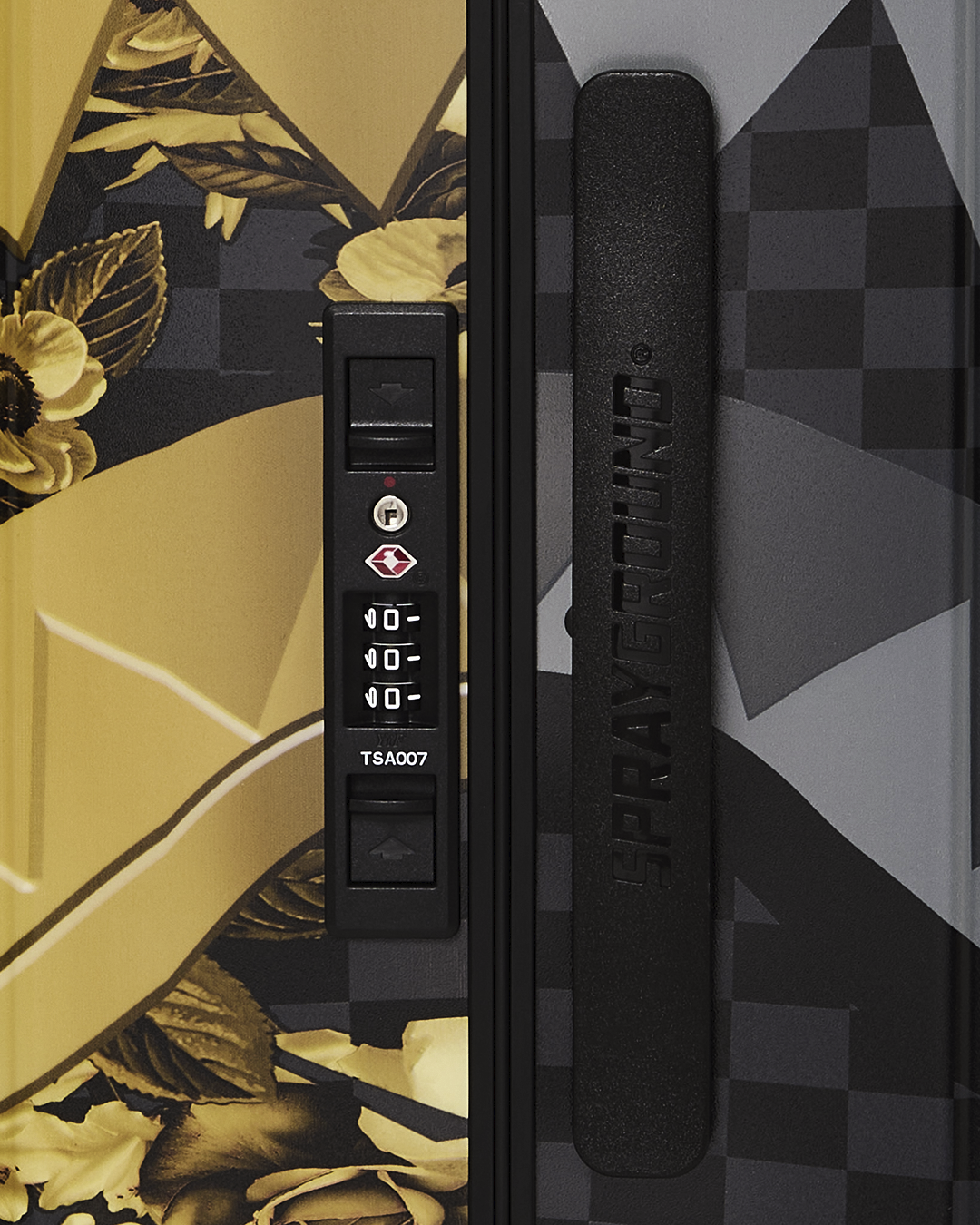 GOLD FLORAL RMX CARRY-ON HARD LUGGAGE