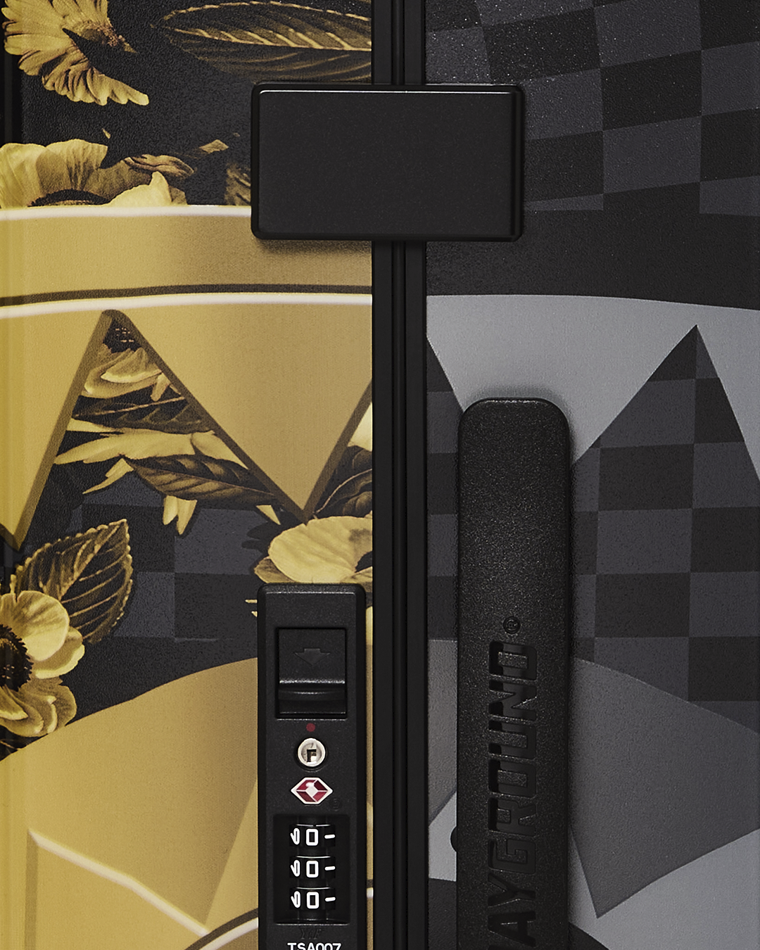 GOLD FLORAL RMX CARRY-ON HARD LUGGAGE