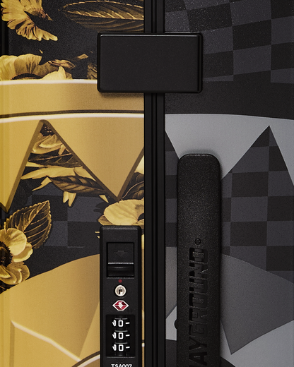 GOLD FLORAL RMX CARRY-ON HARD LUGGAGE