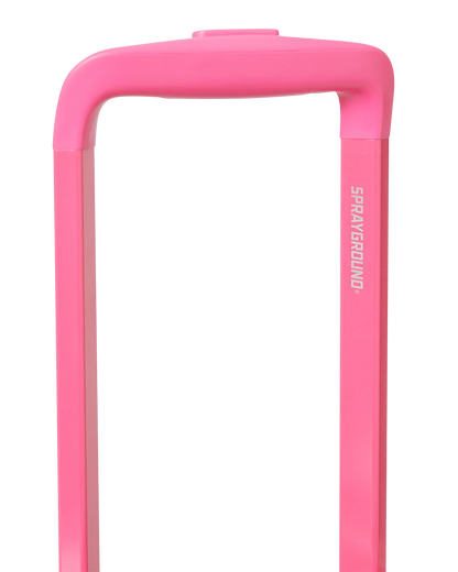 PINK CHECK TOON SHARK CARRY-ON LUGGAGE