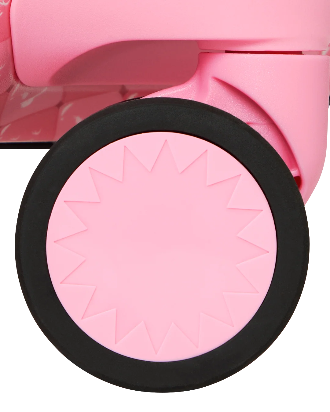 PINK CHECK TOON SHARK CARRY-ON LUGGAGE