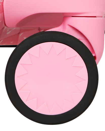 PINK CHECK TOON SHARK CARRY-ON LUGGAGE