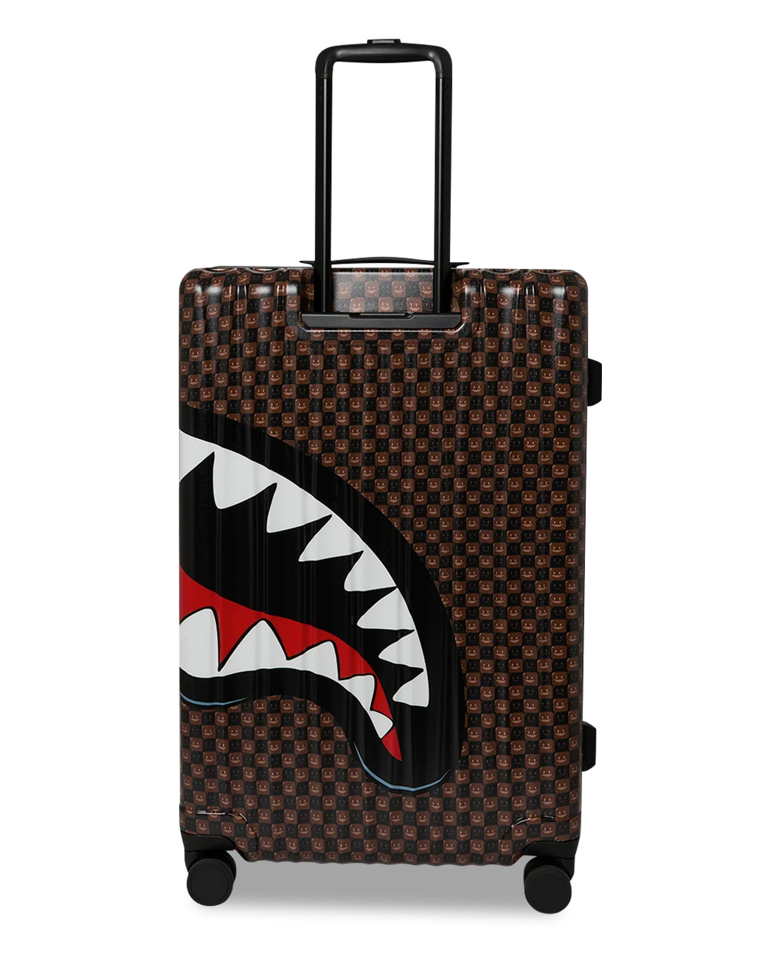 BROWN CHECK TOON SHARK FULL-SIZE LUGGAGE