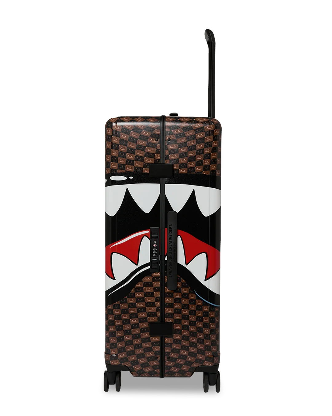BROWN CHECK TOON SHARK FULL-SIZE LUGGAGE