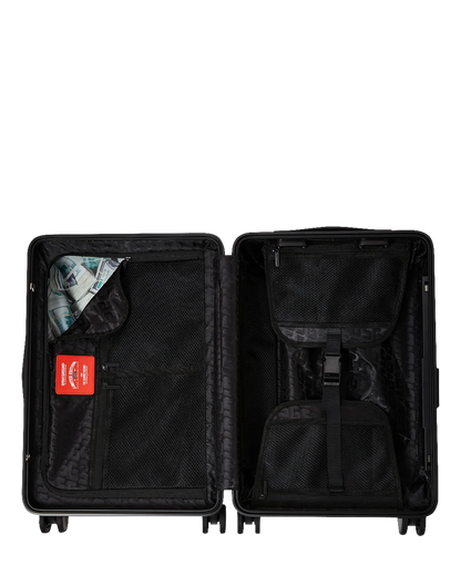 BROWN CHECK TOON SHARK FULL-SIZE LUGGAGE