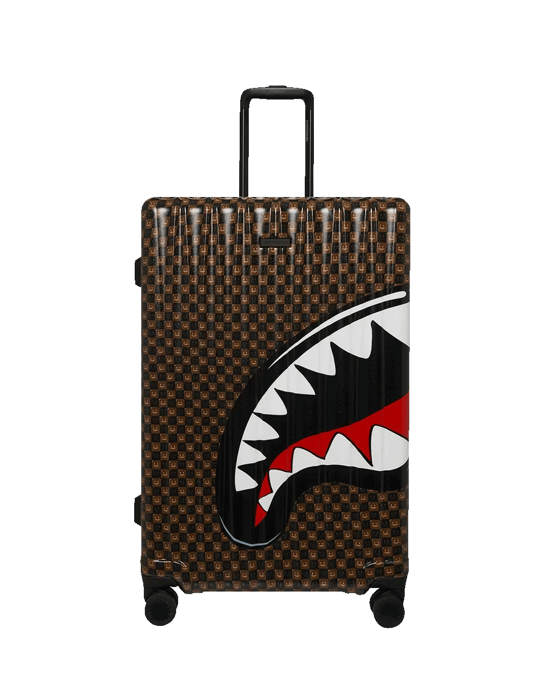 BROWN CHECK TOON SHARK FULL-SIZE LUGGAGE