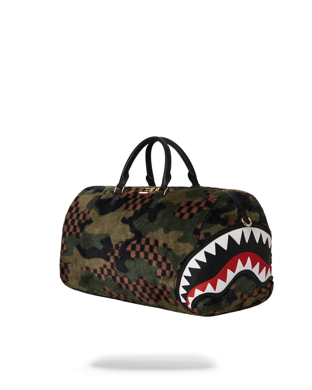 FUR SHARKS IN PARIS  CAMO DUFFLE