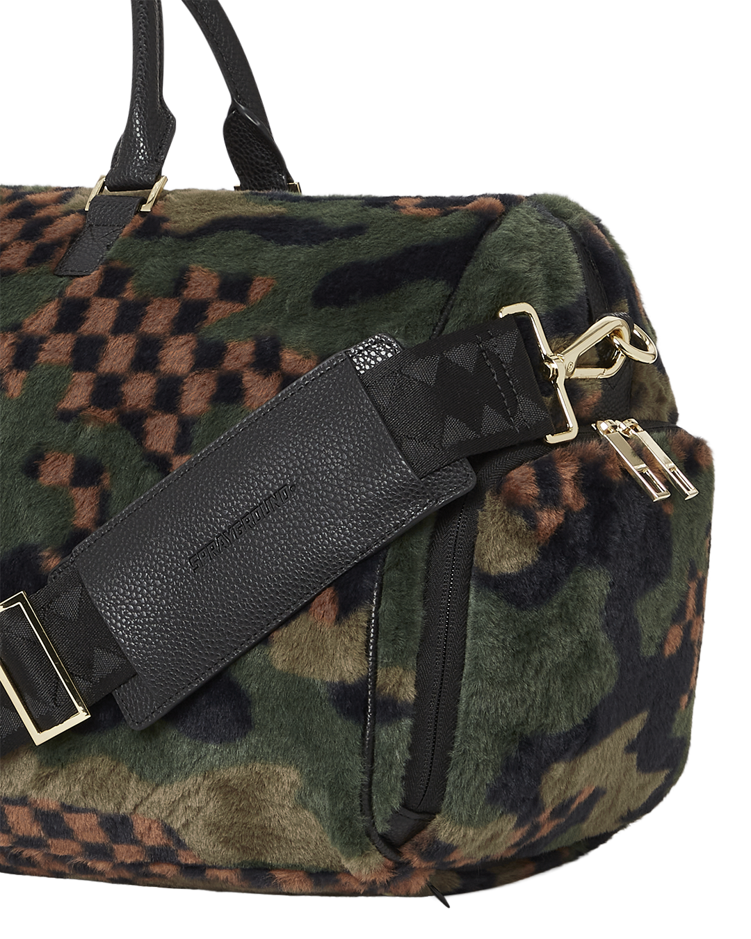 FUR SHARKS IN PARIS  CAMO DUFFLE