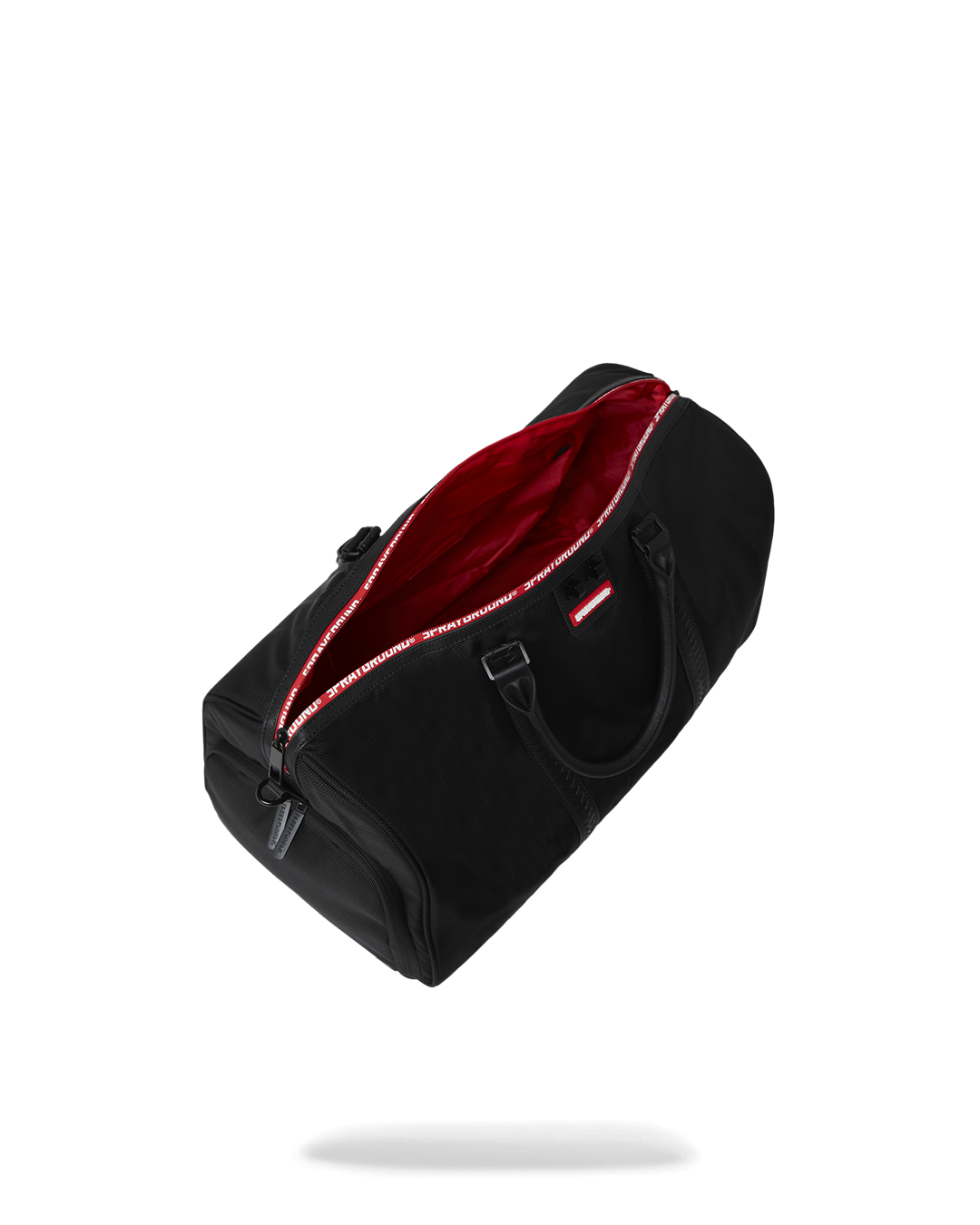 PRINTED ZIPPER SHARK DUFFLE