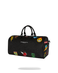 SHARKMOUTH EMBOSSED PATCHES LARGE DUFFLE