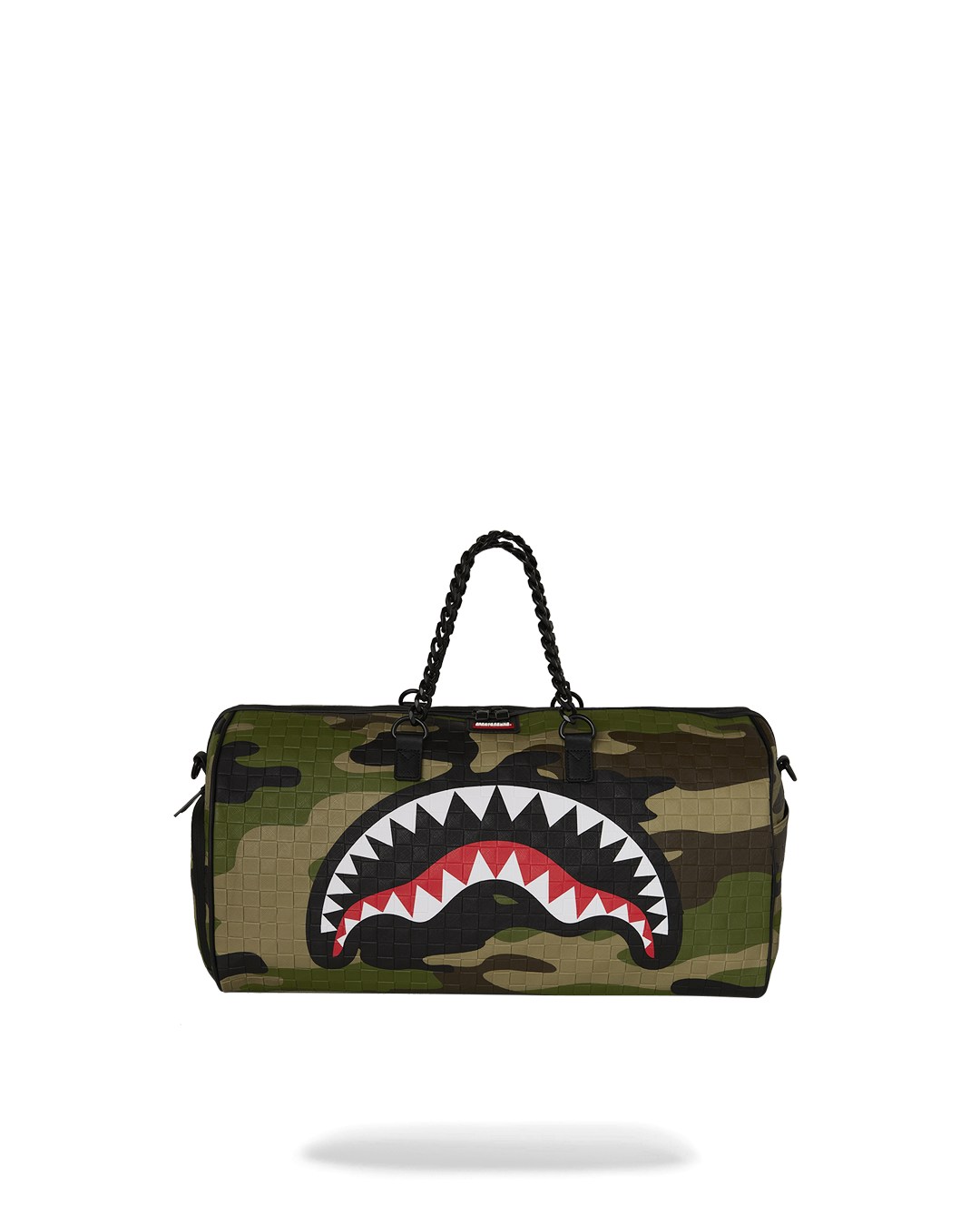 WOODLAND CAMO CHECK CHAIN LARGE DUFFLE
