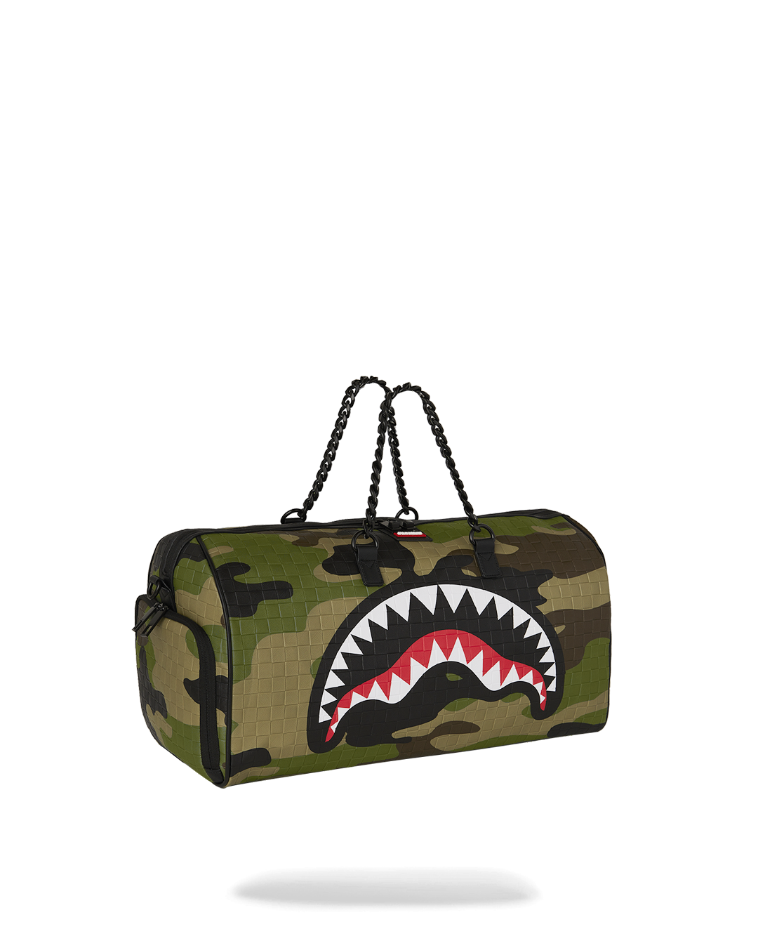 WOODLAND CAMO CHECK CHAIN LARGE DUFFLE
