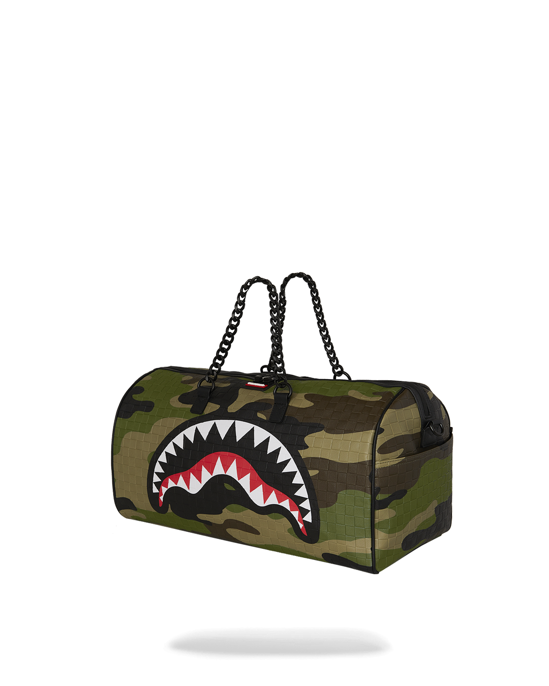 WOODLAND CAMO CHECK CHAIN LARGE DUFFLE
