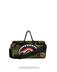 WOODLAND CAMO CHECK CHAIN LARGE DUFFLE