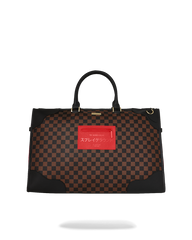 RED REDEMPTION PYRAMID DUFFLE
