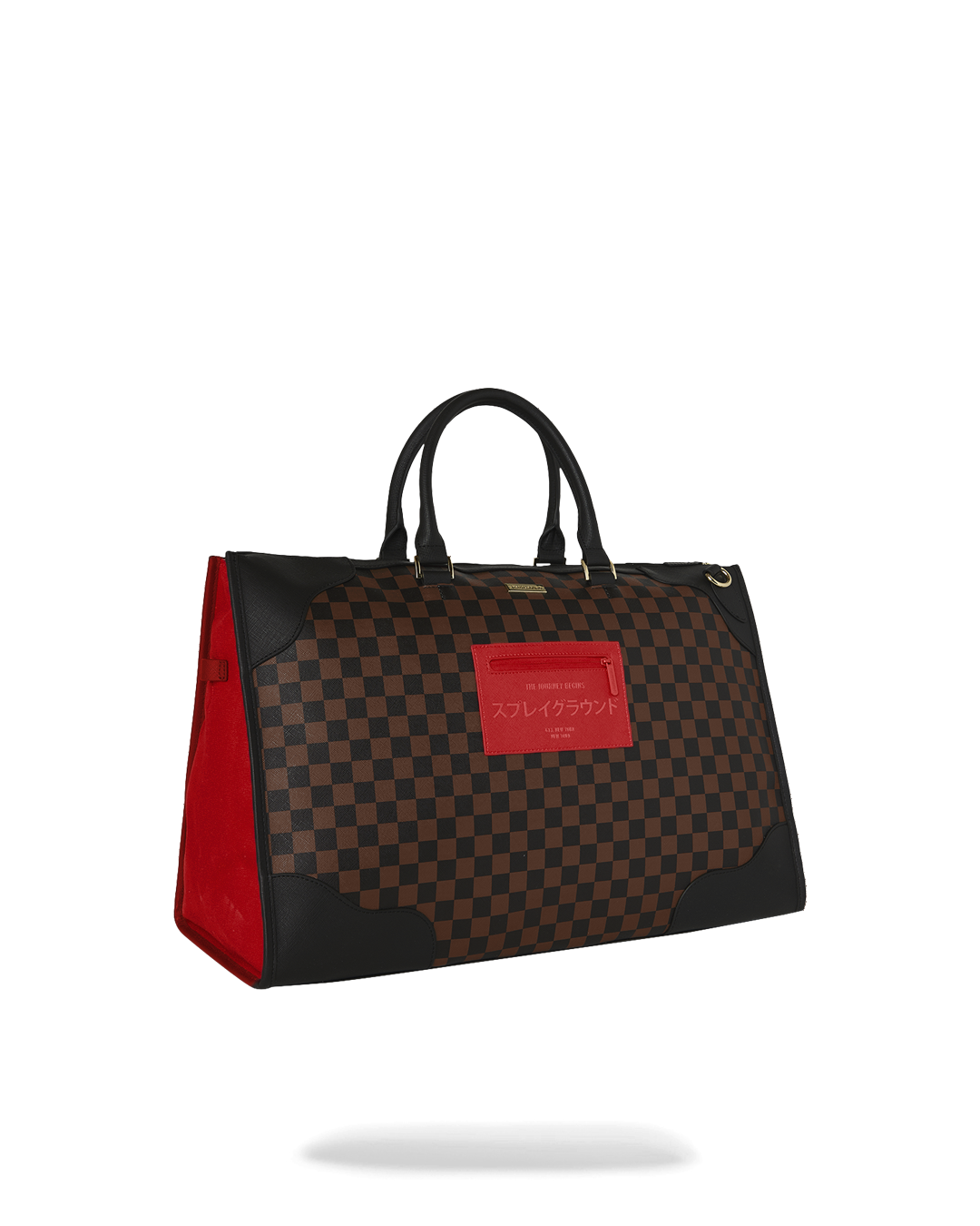 RED REDEMPTION PYRAMID DUFFLE