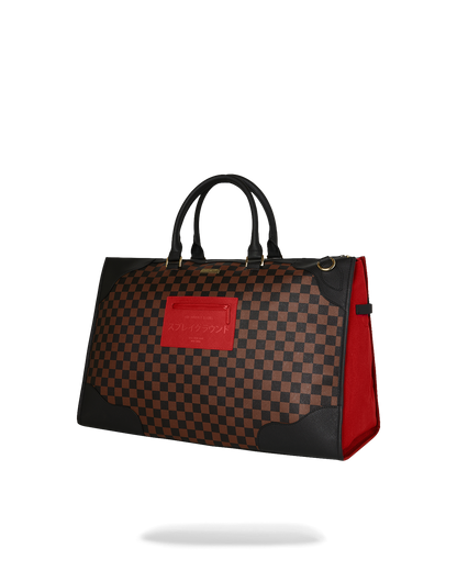 RED REDEMPTION PYRAMID DUFFLE