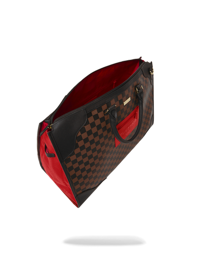 RED REDEMPTION PYRAMID DUFFLE