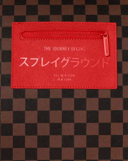 RED REDEMPTION PYRAMID DUFFLE