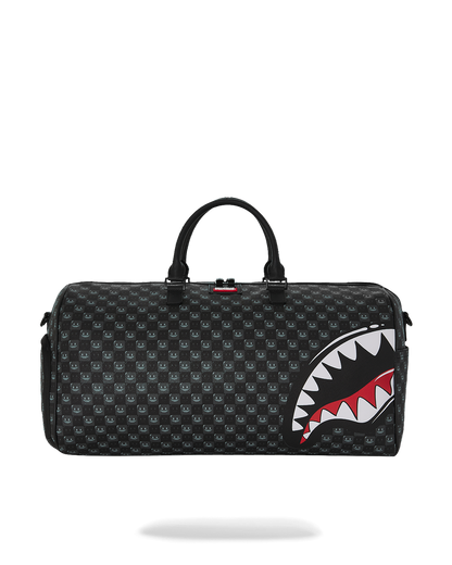 SHARKS IN PARIS WTF BUBBLY BLACK CHECK LARGE DUFFLE