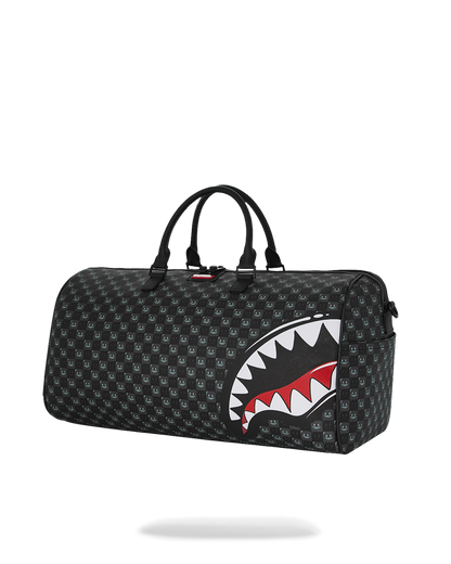 SHARKS IN PARIS WTF BUBBLY BLACK CHECK LARGE DUFFLE