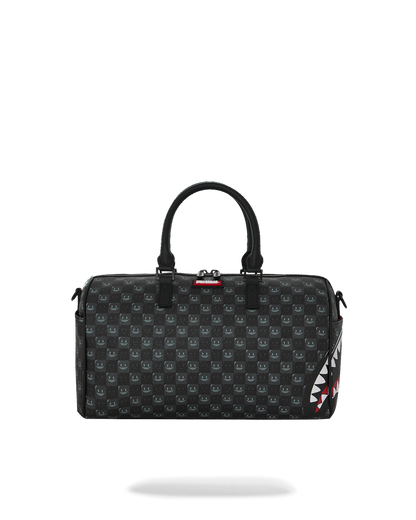 SHARKS IN PARIS WTF BUBBLY BLACK CHECK MINI DUFFLE