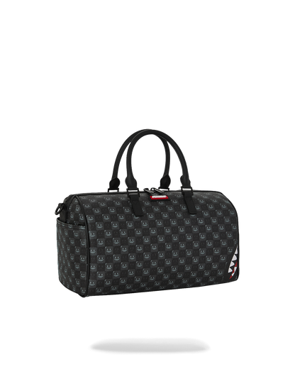 SHARKS IN PARIS WTF BUBBLY BLACK CHECK MINI DUFFLE