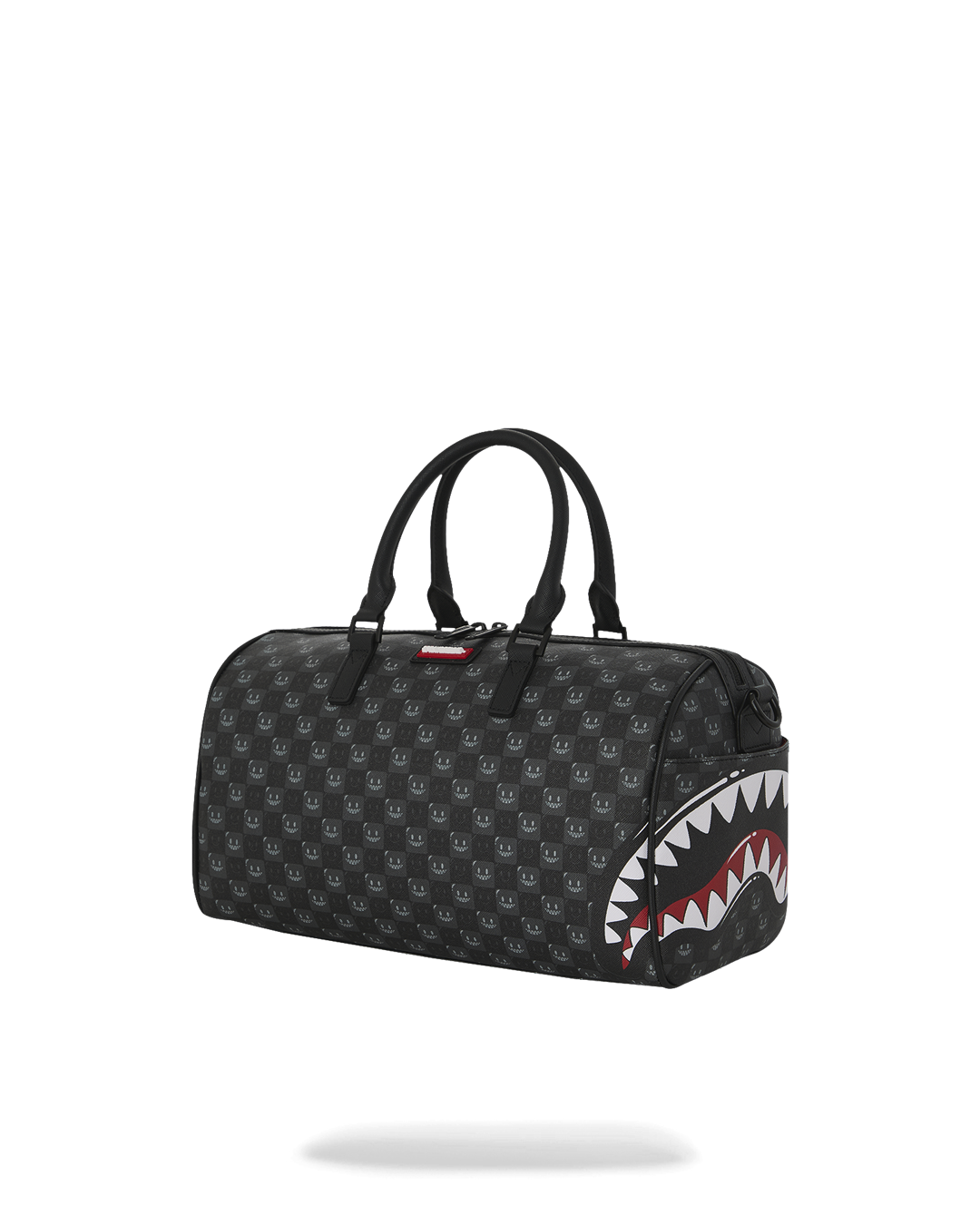 SHARKS IN PARIS WTF BUBBLY BLACK CHECK MINI DUFFLE