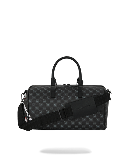 SHARKS IN PARIS WTF BUBBLY BLACK CHECK MINI DUFFLE