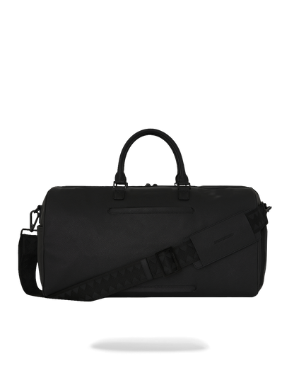 BLACKED OUT EMBOSSED GOLD TOOTH DUFFLE
