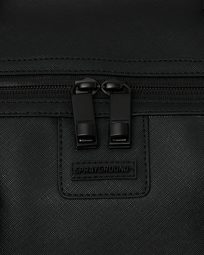 BLACKED OUT EMBOSSED GOLD TOOTH DUFFLE