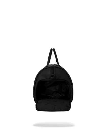 BLACKED OUT EMBOSSED GOLD TOOTH DUFFLE