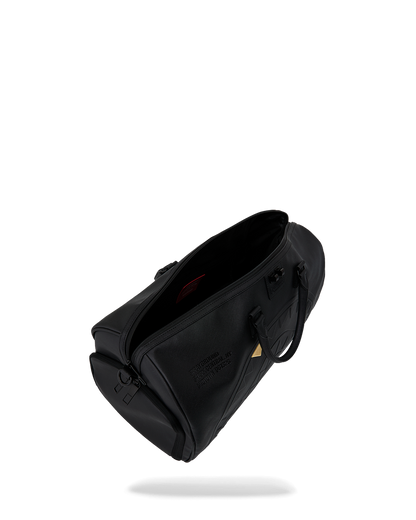 BLACKED OUT EMBOSSED GOLD TOOTH DUFFLE