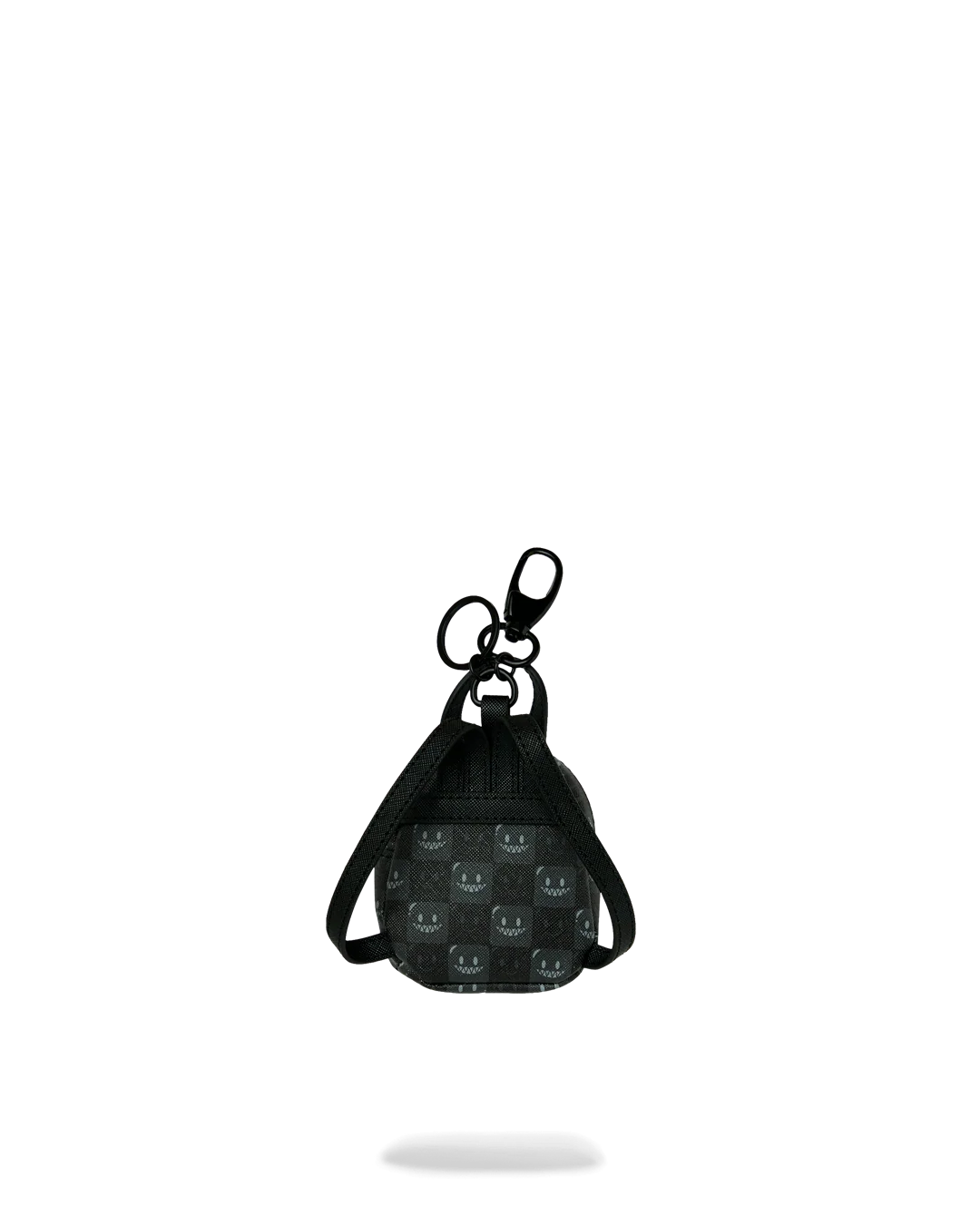 SHARKS IN PARIS WTF BUBBLE BROWN CHECK BACKPACK KEYCHAIN