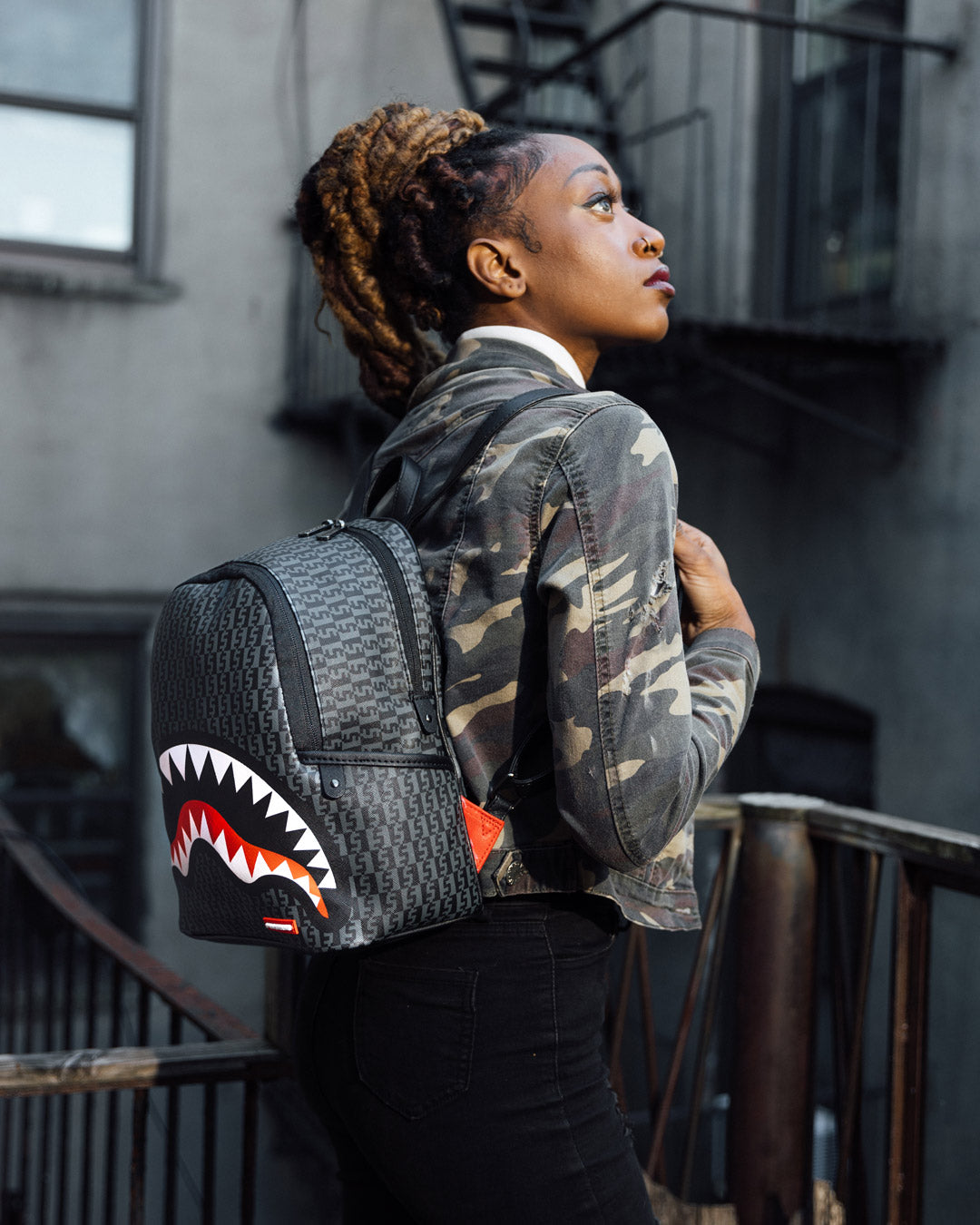 MONEY CHECK GREY SAVAGE BACKPACK