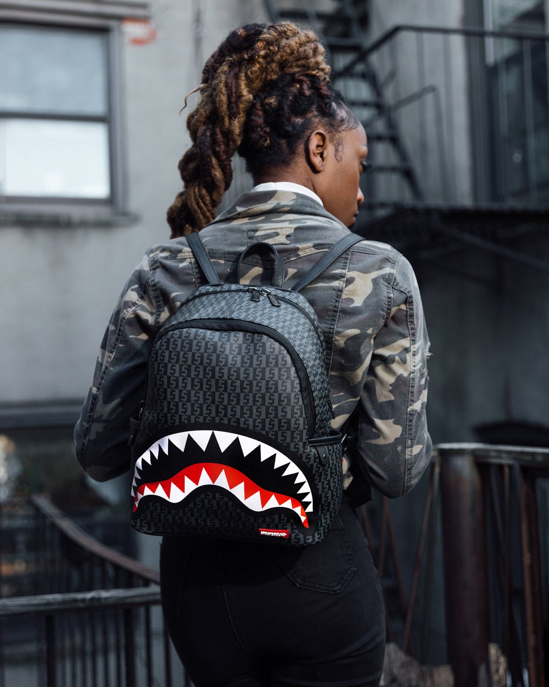 MONEY CHECK GREY SAVAGE BACKPACK