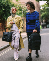 LONDON FASHION WEEK BLACK POCKET DLXSV BACKPACK