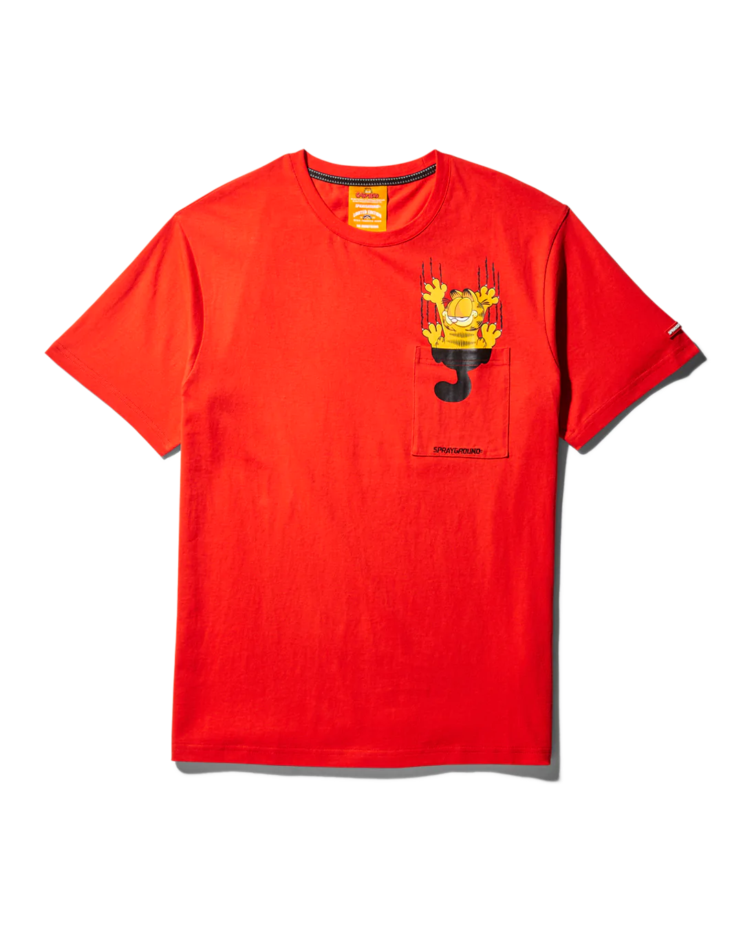 GARFIELD MONEY CLAWS TSHIRT BRIGHT RED