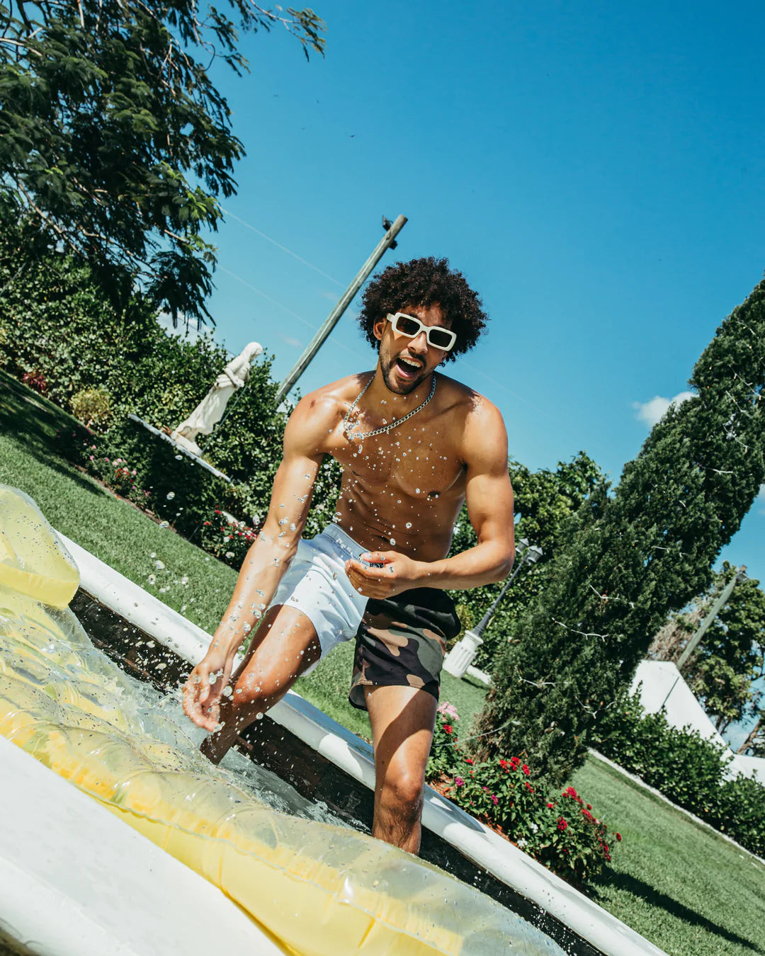 SPLIT WEIRD SWIM SHORT