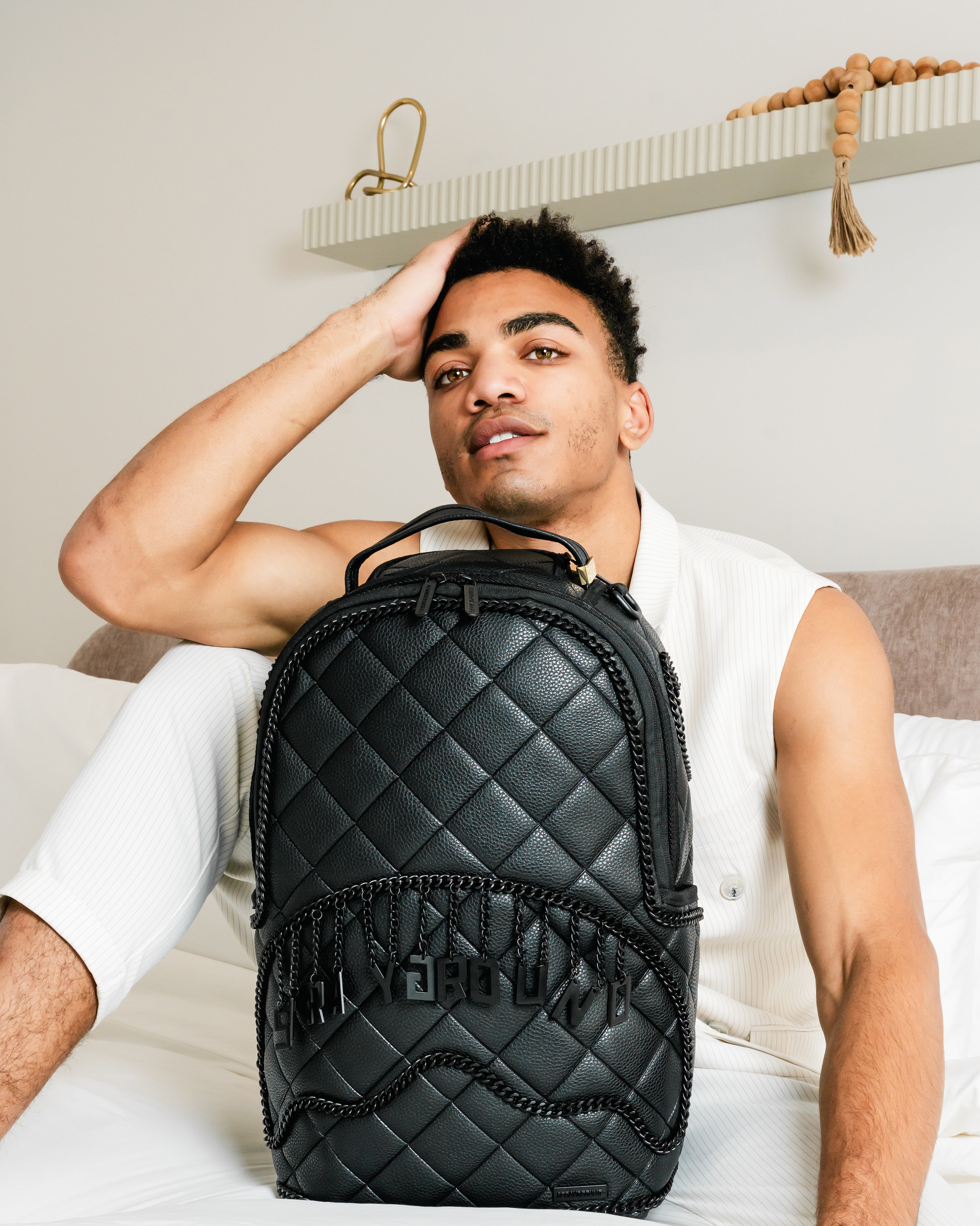 QUILTED LOGO DLXSV BACKPACK