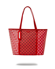 TRI SPLIT RED TOTE