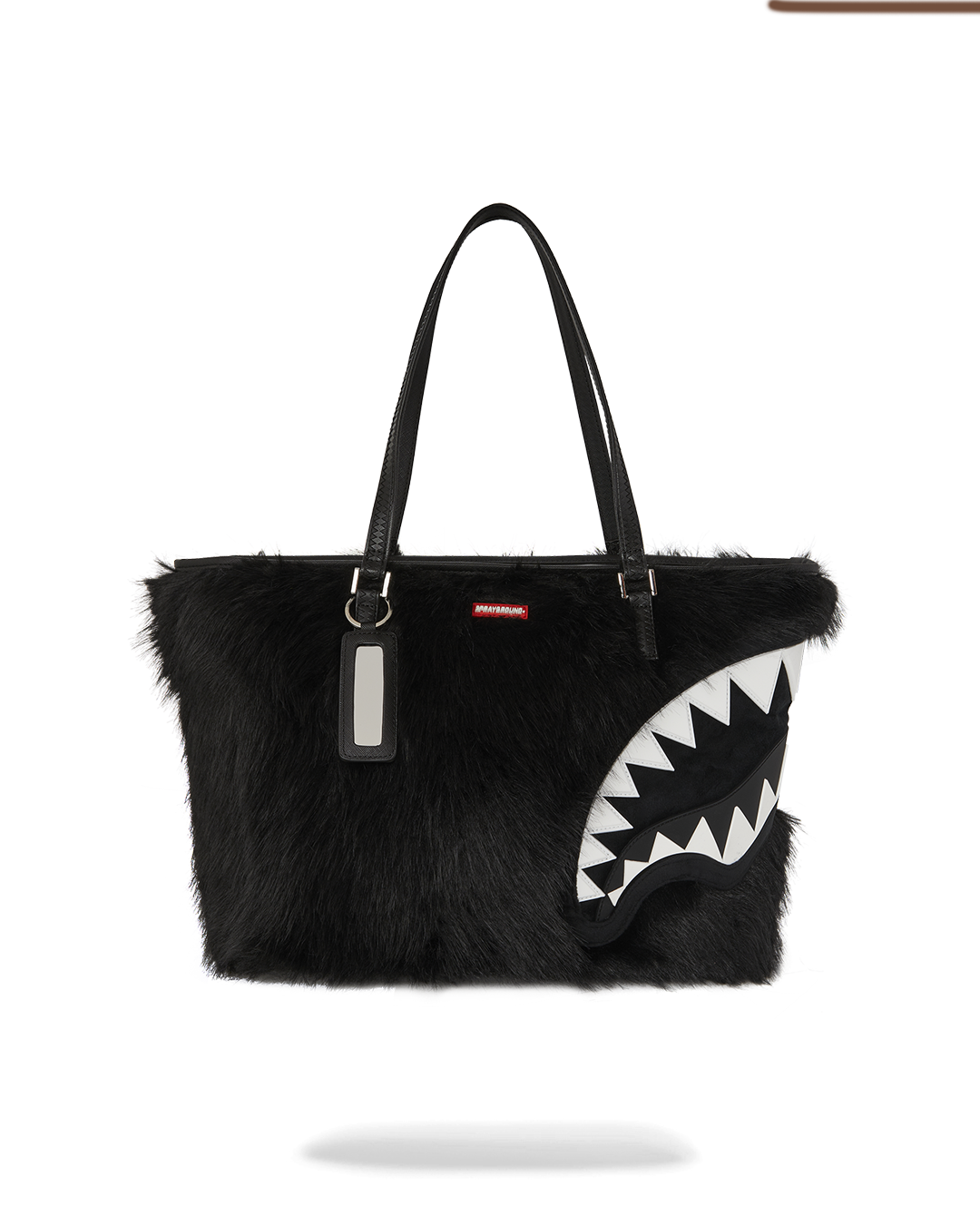 FUR CRAY BLACK TOTE