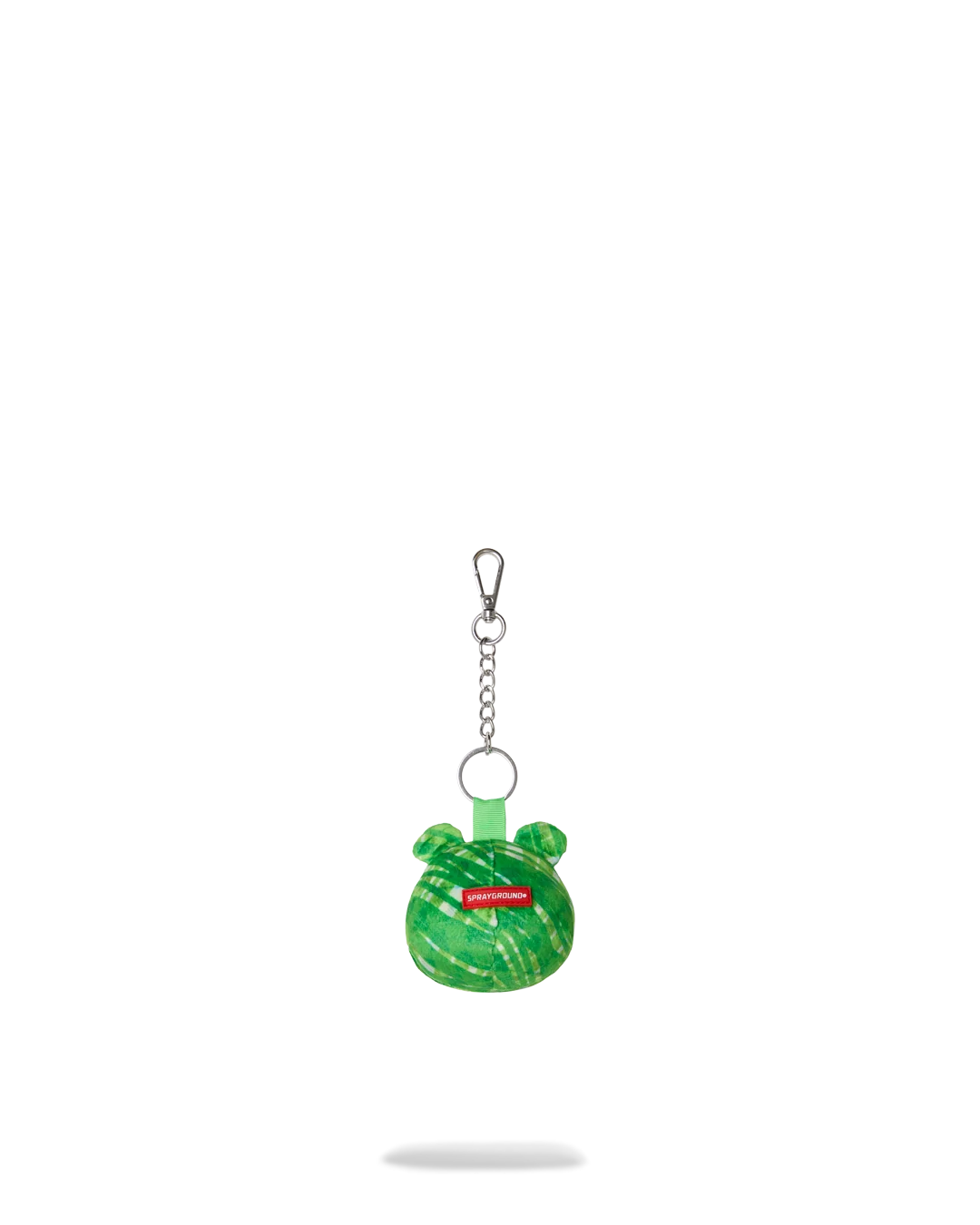 DOODLE CHECKER BEAR HEAD KEYCHAIN