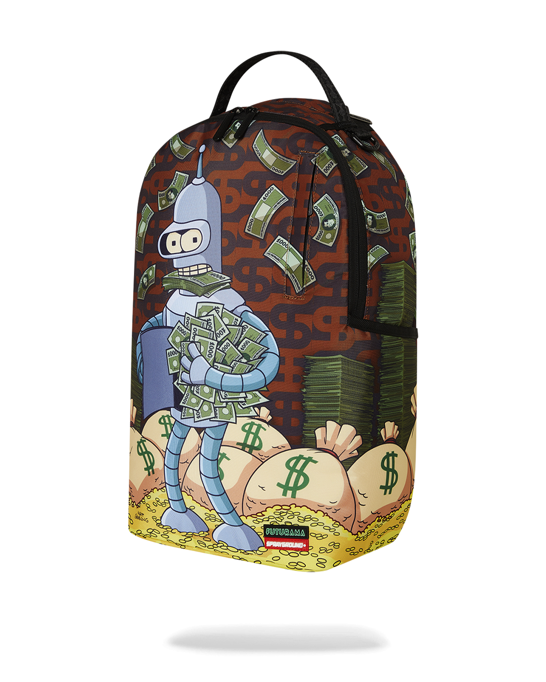 FUTURAMA BENDER MONEY DLXR BACKPACK