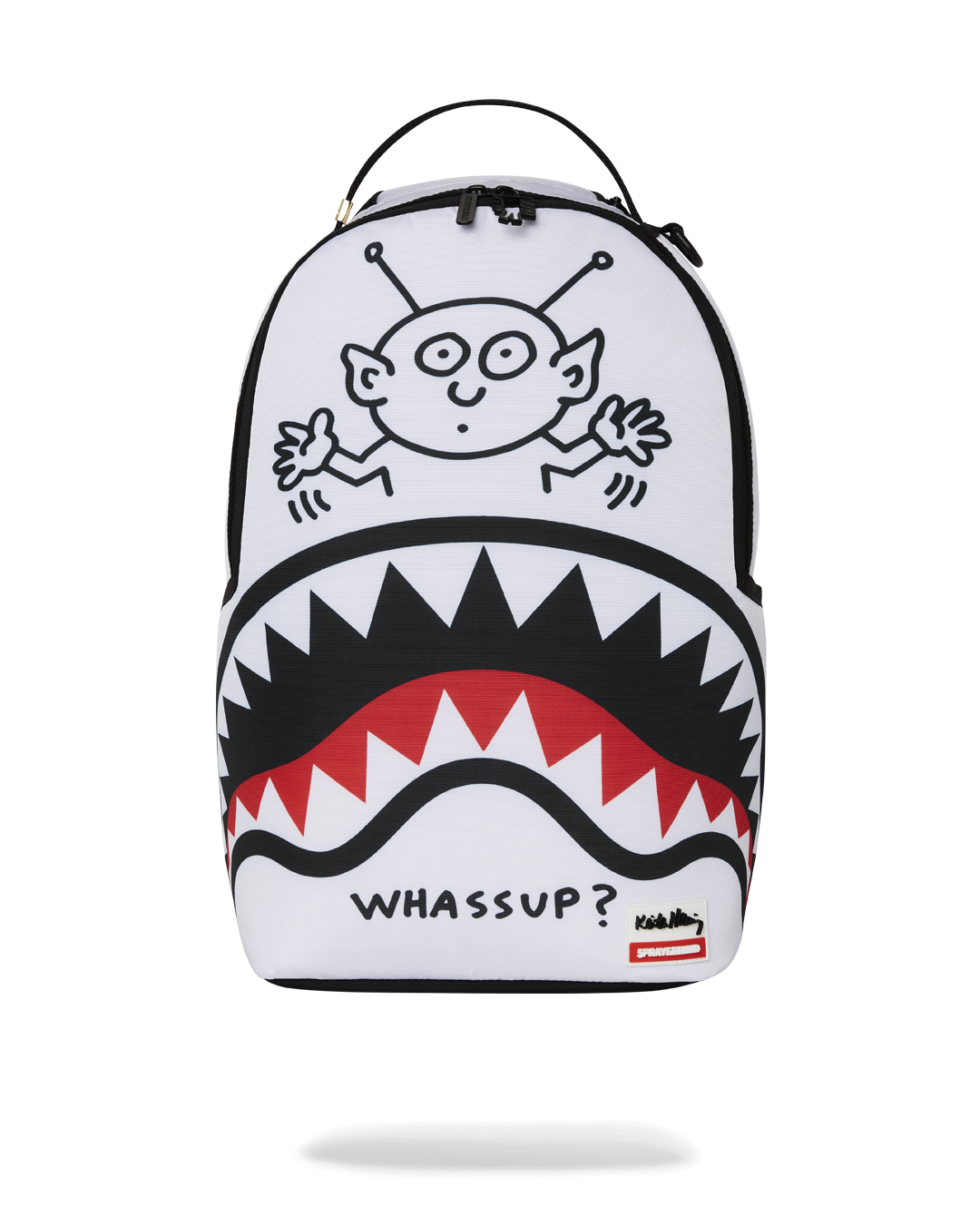 KEITH HARRING EMBOSSED SHARK HANDBAG DLXSV BACKPACK