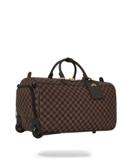 CORE EMBOSSED CHECK WHEELY DUFFLE