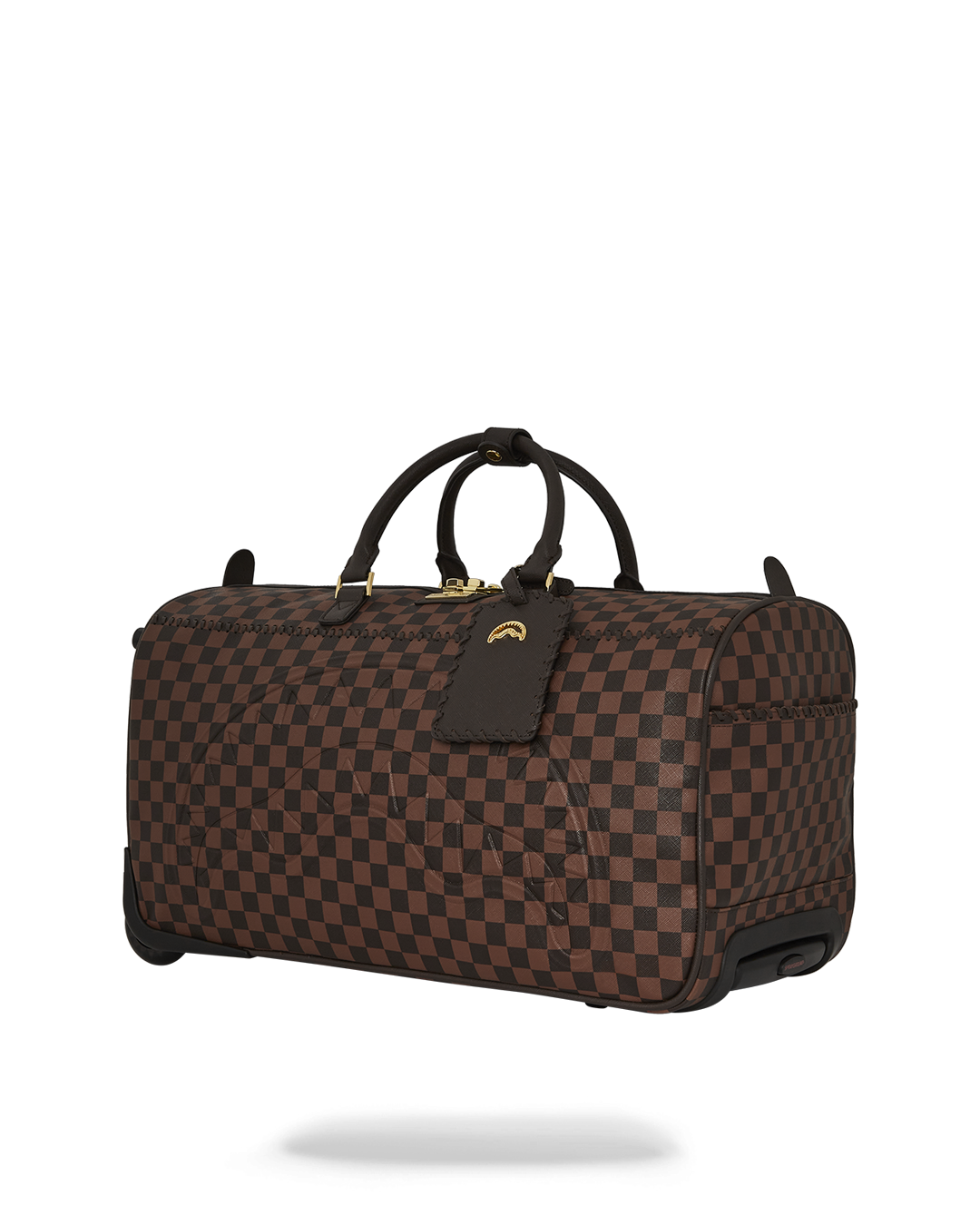 CORE EMBOSSED CHECK WHEELY DUFFLE