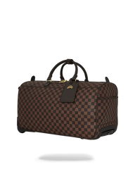 CORE EMBOSSED CHECK WHEELY DUFFLE